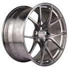Ten Spokes Brushed 2 Piece Forged Wheels For Luxury Cars